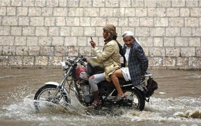 Lluvias intensas en Yemen.