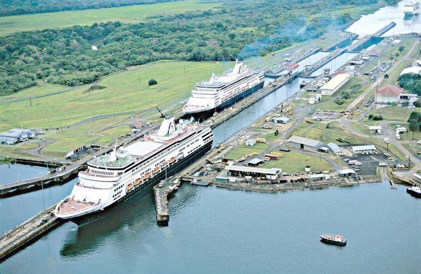 Una imagen del Canal de Panamá.