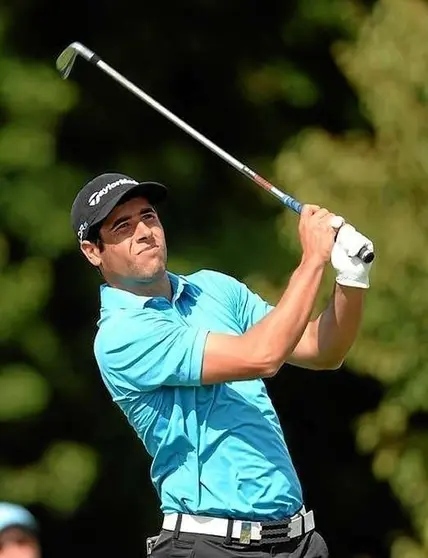 Adrián Otaegui, durante un torneo.