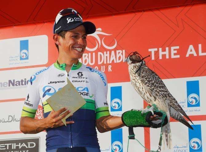 Esteban Chaves tras proclamarse vencedor del I Tour de Abu Dhabi.