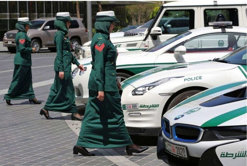 Demostración de la Policía de Lujo de Dubai.