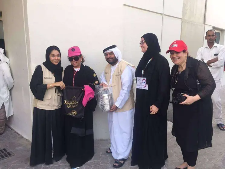 Jornada de donación del Club Damas Latinas de Dubai. (Cedida)