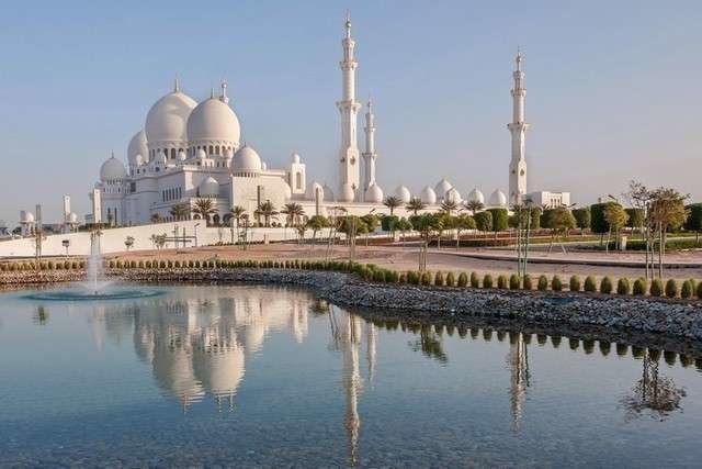 La Gran Mezquita jeque Zayed de Abu Dhabi.
