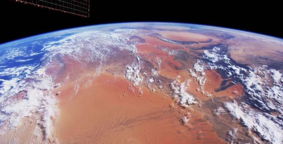 La Tierra vista desde la Estación Espacial Internacional.