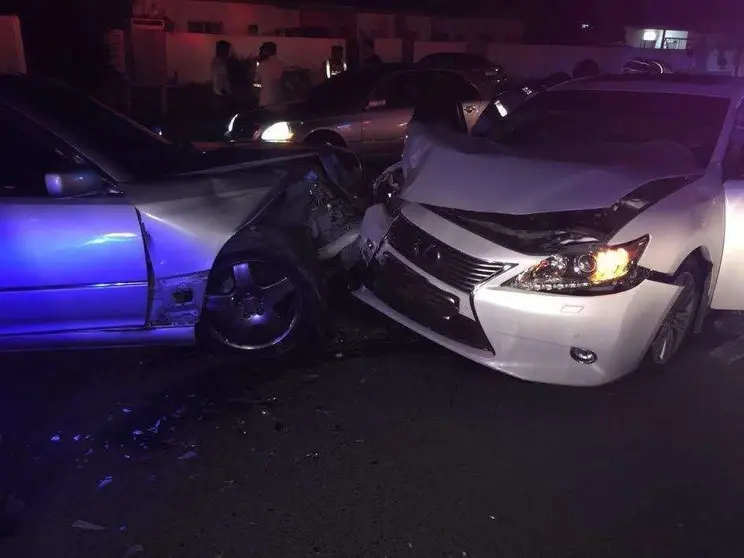 Un accidente de tráfico en Ajman.