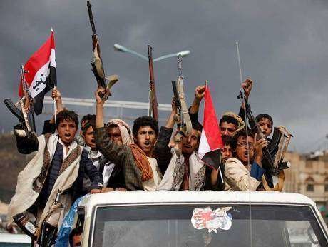 Una imagen de rebeldes hutíes en Yemen.