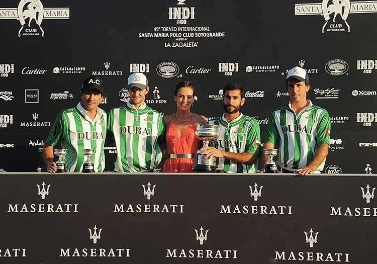 Una imagen del equipo Dubai de polo en Sotogrande.