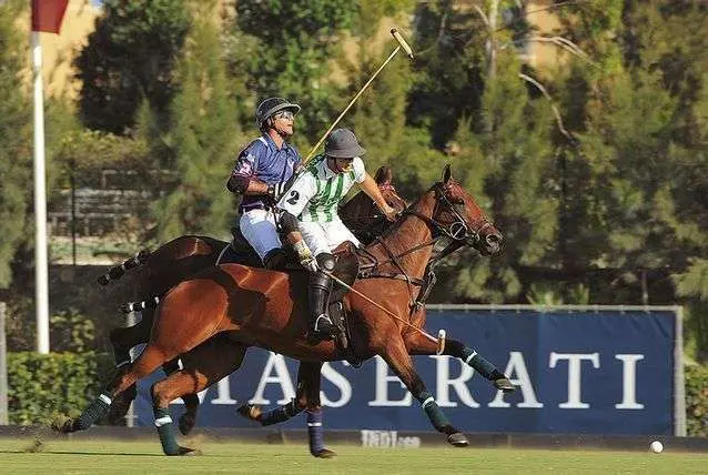 Una imagen de un encuentro del equipo de Dubai Polo en Sotogrande.