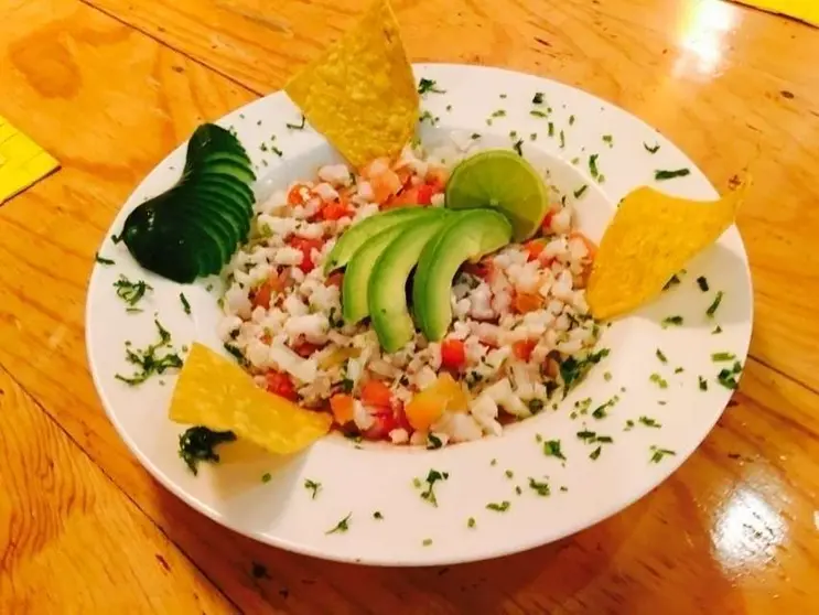 Ceviche Progreso servido en el restaurante María Bonita.