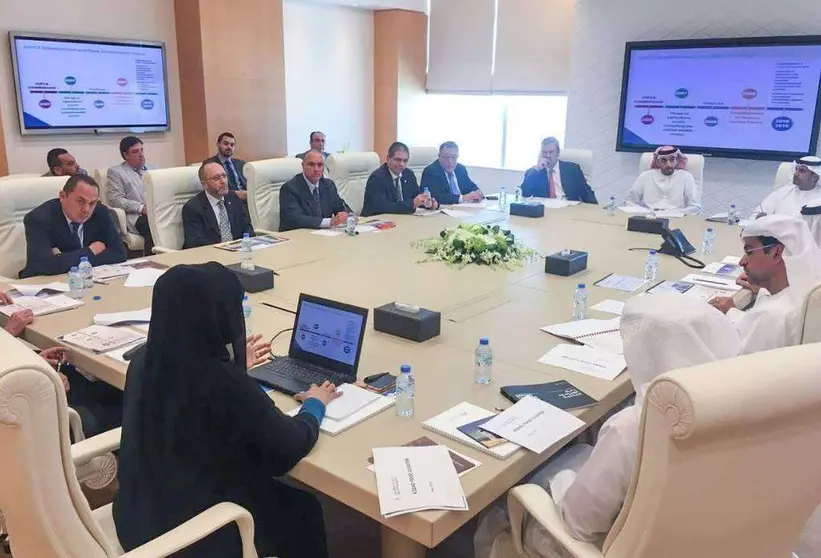 Reunión en Abu Dhabi de la misión comercial encabezada por el secretario de Agricultura de México.