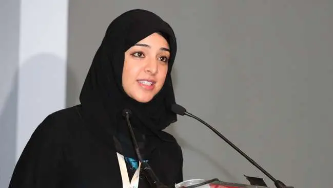 Una imagen de Reem bint Ibrahim Al Hashemi, ministra de Estado de EAU para la Cooperación Internacional,.