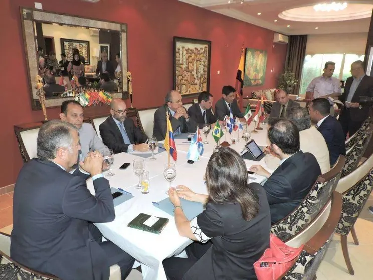 Un momento del encuentro de los integrantes del GRULAC en Qatar. (EL CORREO)