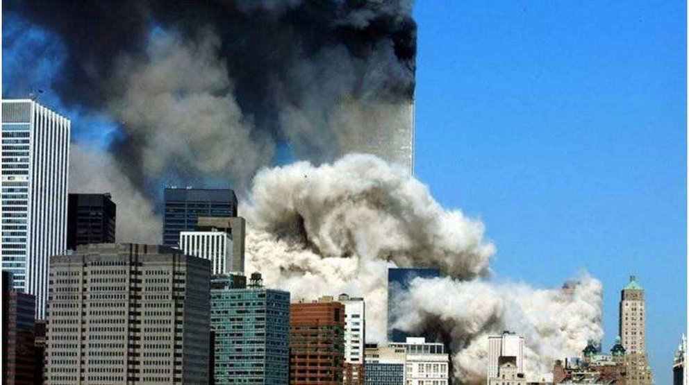 Una imagen del ataque a las Torres Gemelas del World Trade Center en Nueva York 