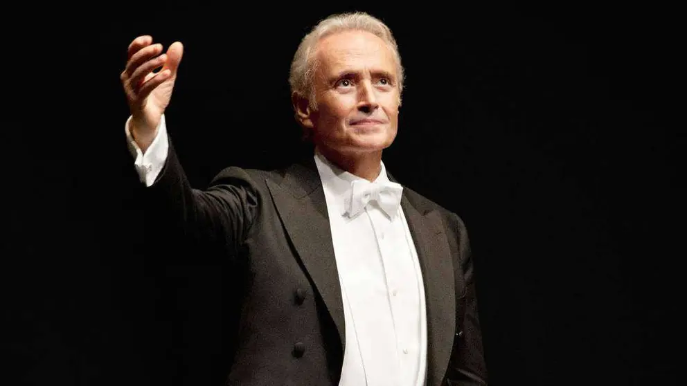 José Carreras, durante una de las representaciones de 'A life in music'.