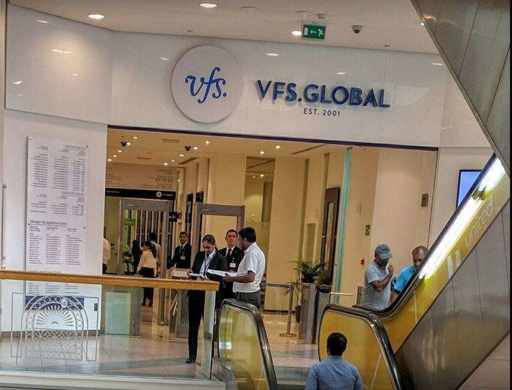 Oficina de VFS Global en Dubai, situada en Wafi Mall. (Google Map)