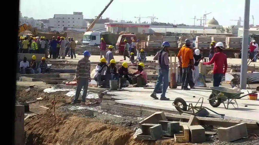 Trabajadores de la empresa Saudi Oger.