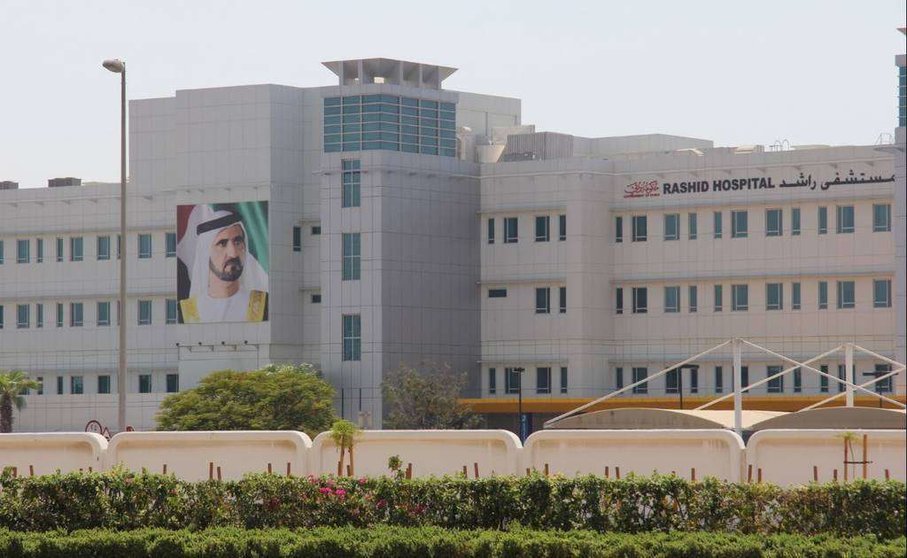 Una imagen del hospital Rashid en Dubai (EL CORREO).