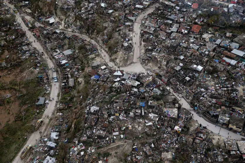 La ciudad de Jeremie, en Haití, ha quedado completamente devastada tras el paso del huracán Matthew. (Daniel G. Cappa, Twitter)