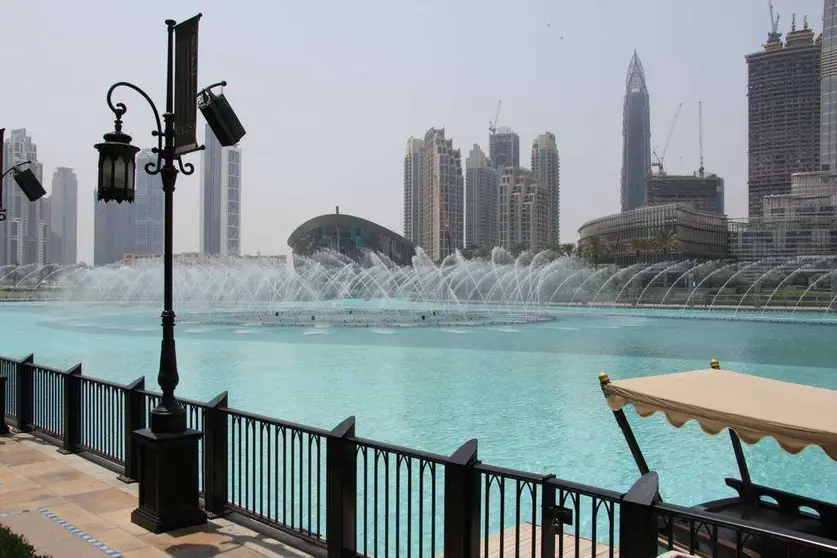 Perspectiva de la Ópera desde Souk Al Bahar. (R. Pérez / EL CORREO DEL GOLFO)