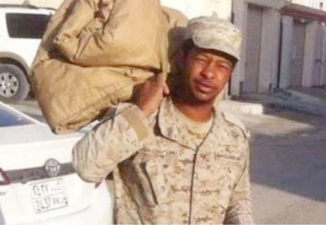 Una imagen del soldado saudí fallecido en combate.