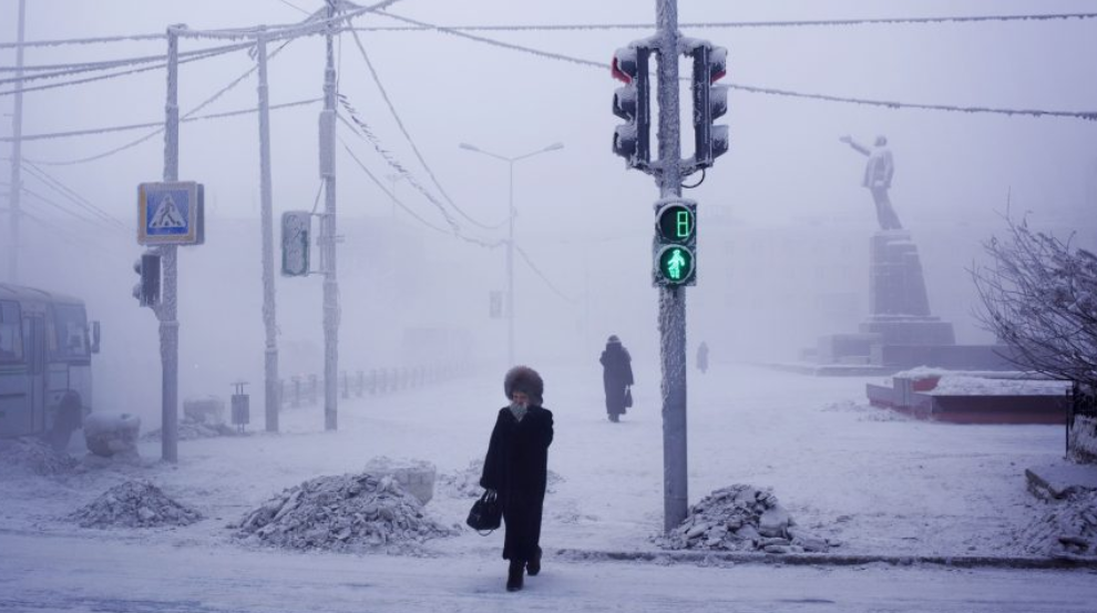 Una imagen del pueblo ruso considerado el lugar más frío habitado del planeta.