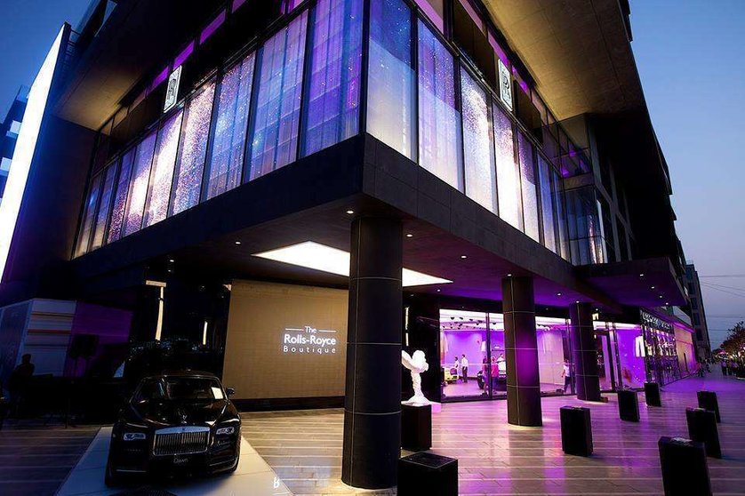 Exterior de la nueva Boutique de Rolls Royce en Dubai. (Rolls Royce AGMC Dubai)