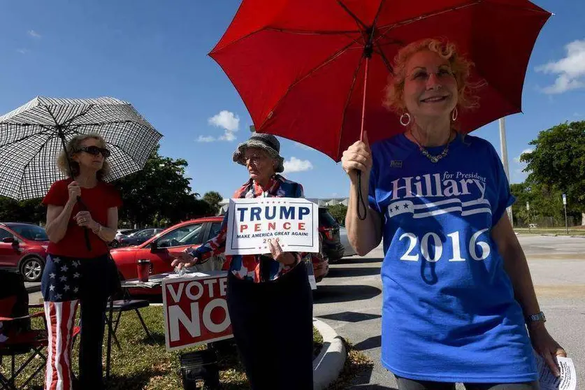 Votantes estadounidenses en Florida.