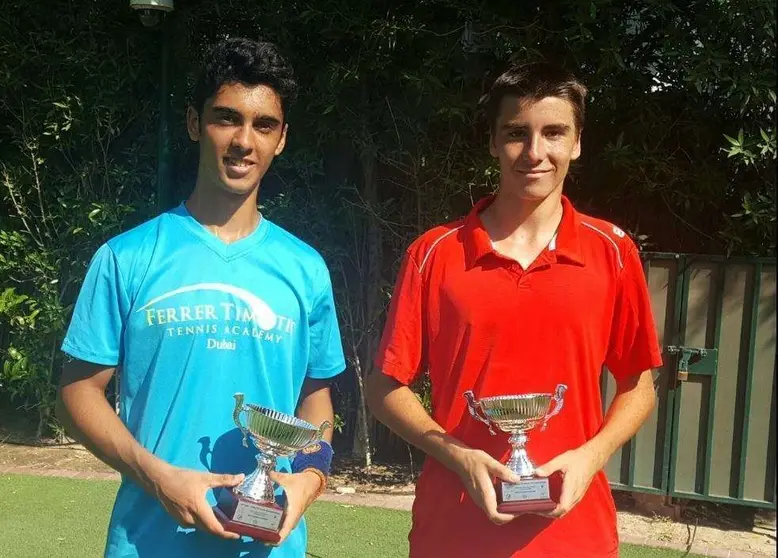 La joven pareja del tenis español en Fujairah.