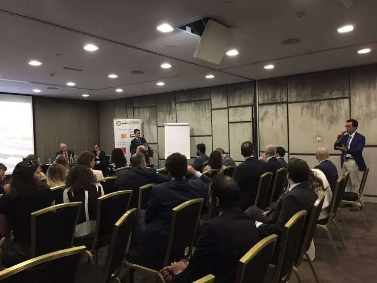 Desarrollo de la mesa redonda sobre Irán organizada en Dubai por el Spanish Business Council. (Cedida)