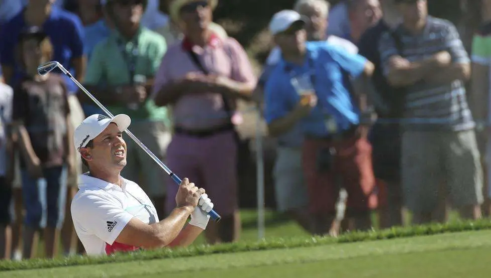 Sergio García durante el Torneo de Dubai.