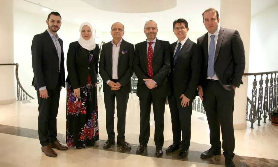 De izquierda a derecha, Alfredo Salgado Claverán, María Gabriela Farias, Lance de Masi, Pedro Blanco, Rafael Arismendy y Ioannis Ramos. (AUD)