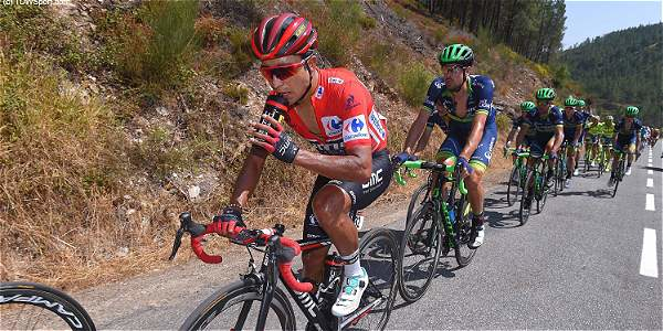 Una imagen del ciclista colombiano Darwin Atapuma.