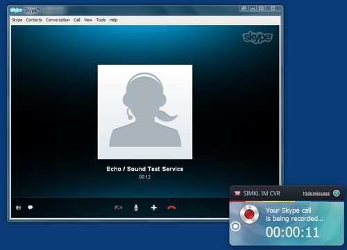 Una imagen de la aplicación para vídeochat Skype.