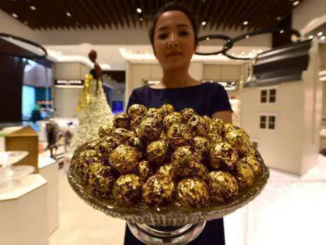 Las trufas Gold Delafee están envueltas en oro de 24 kilates. (Gulf News)