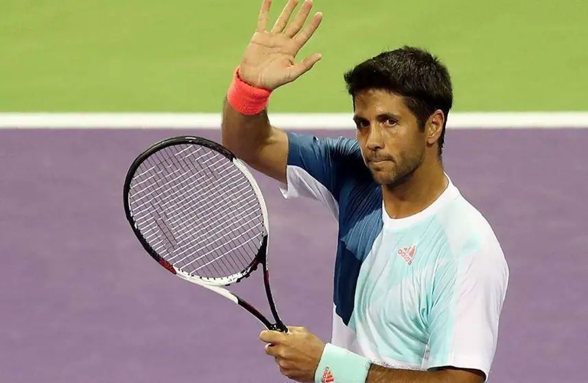 El tenista español Fernando Verdasco en el torneo de Doha.