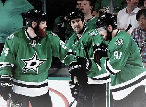 Varios jugadores del Dallas Stars durante un partido. (Facebook)