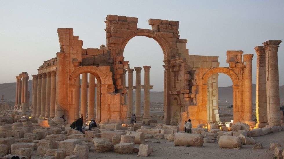 La ciudad histórica de Palmira en Siria.