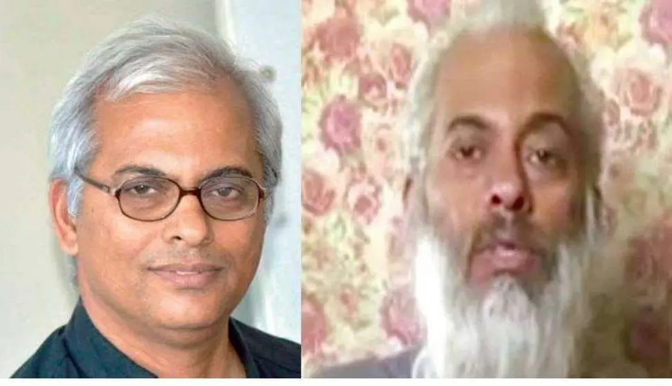Imagen del padre Tom antes y después de su secuestro en Yemen.