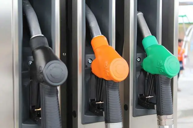 Un surtidor de gasolina.