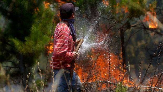 El fuego asola el sur de Chile.