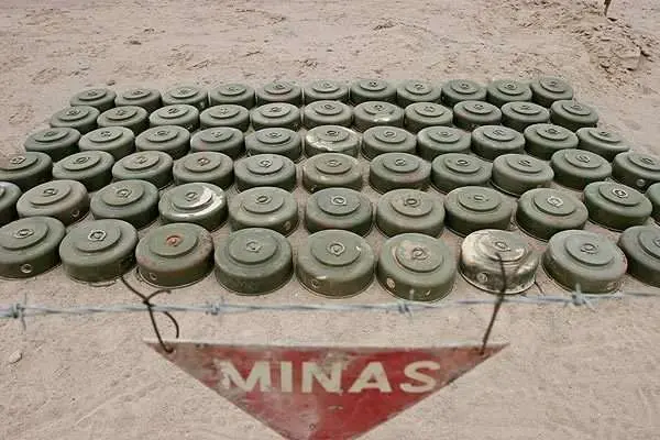 Minas explosivas.