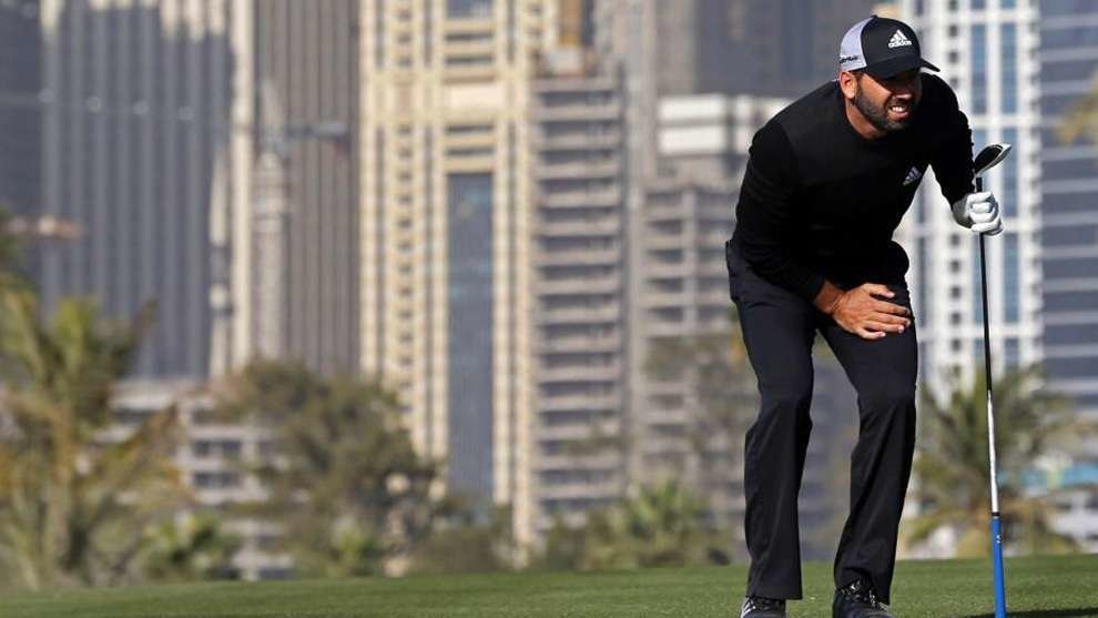 El golfista español Sergio García en Dubai.