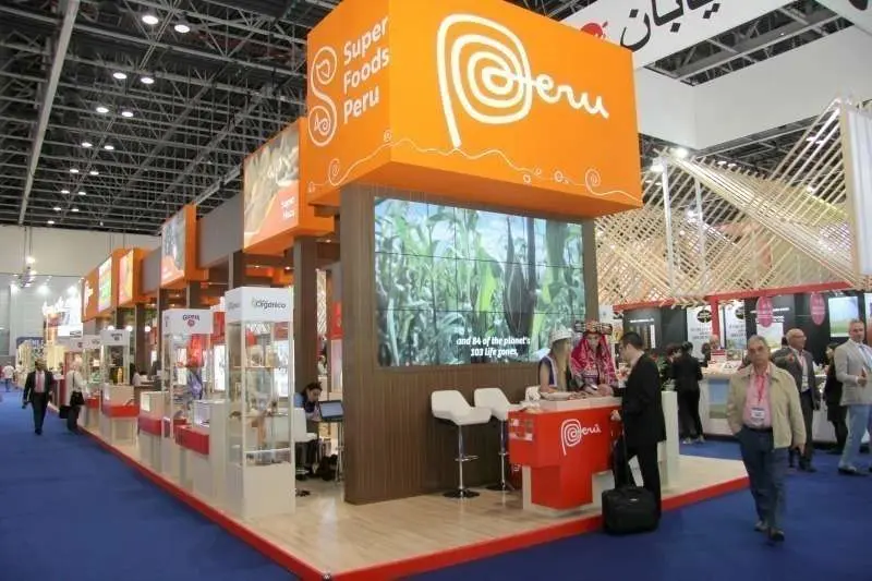 Expositores de Perú en Gulfood 2017. (EL CORREO)