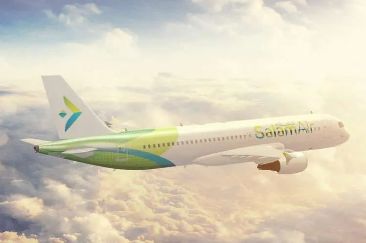 Un avión de la aerolínea de bajo coste omaní Salam Air.
