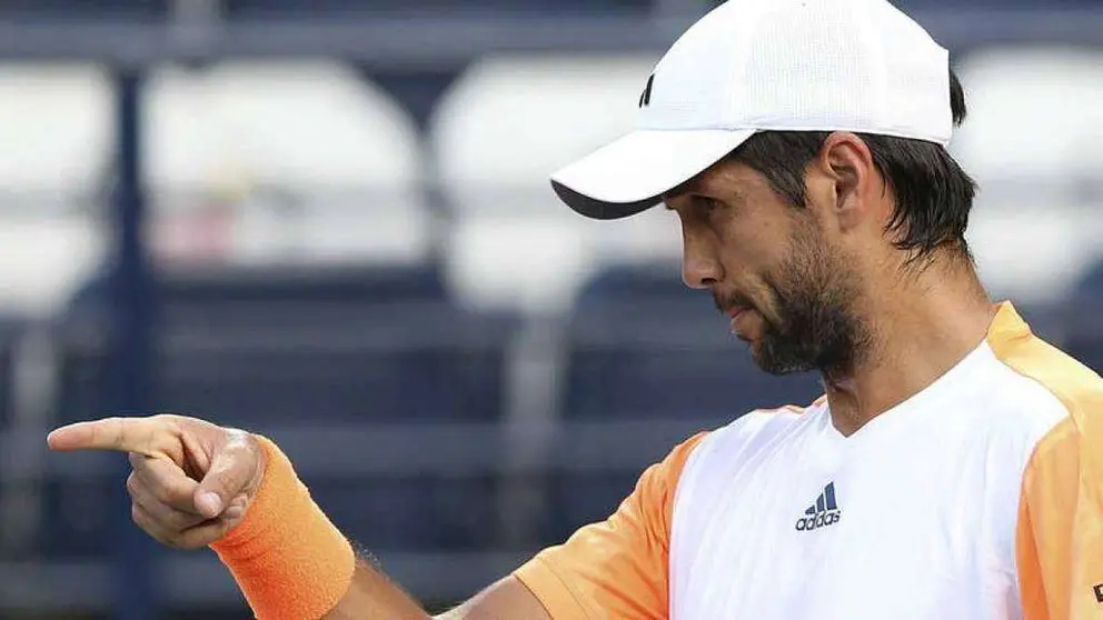 Verdasco durante un partido en el torneo de Dubai.