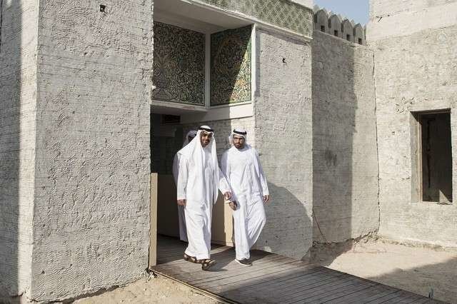El príncipe heredero de Abu Dhabi en la fortaleza de Qasr Al Hosn.