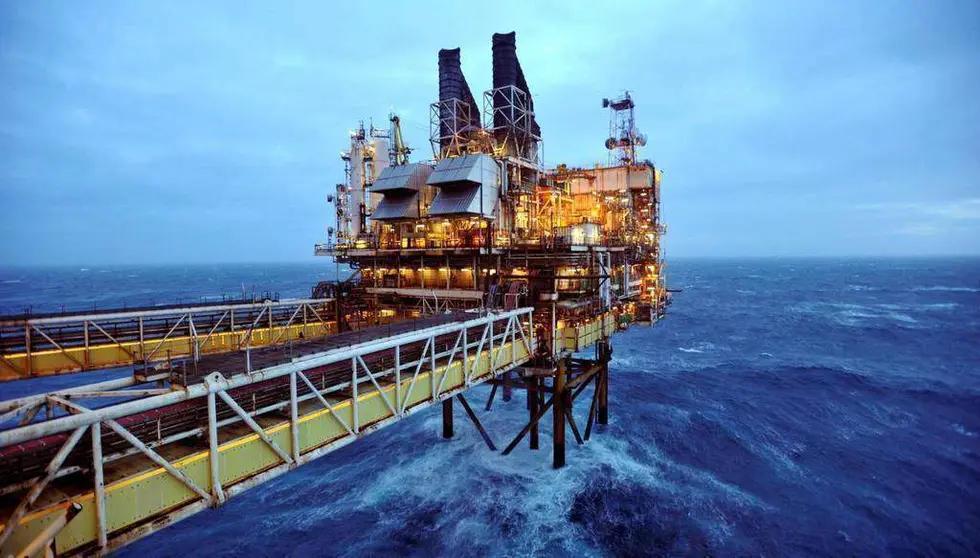 Plataforma de British Petroleum en Escocia.