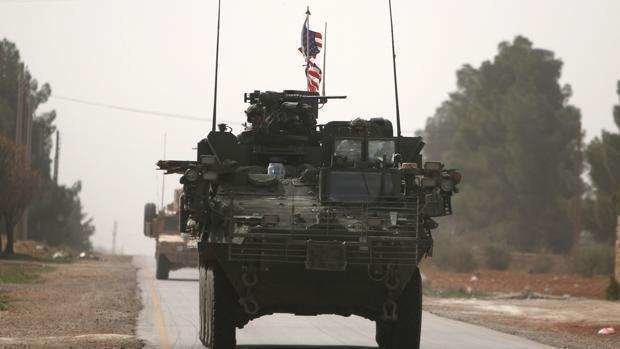 Vehículos norteamericanos en Siria.