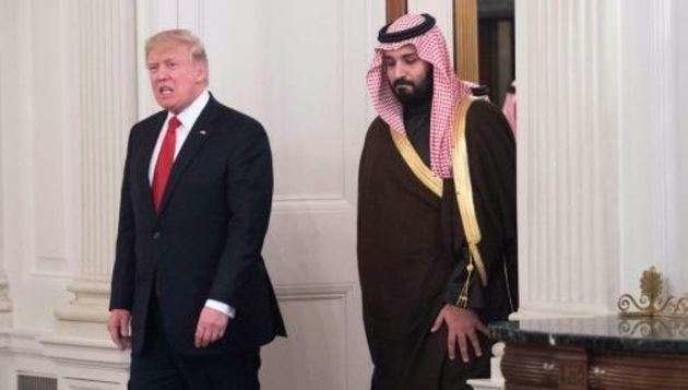 El presidente de EEUU junto al príncipe heredero de Arabia Saudita.