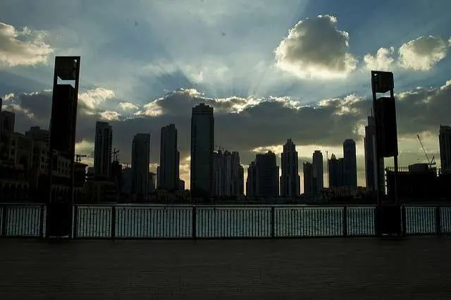 Nubes sobre Dubai.